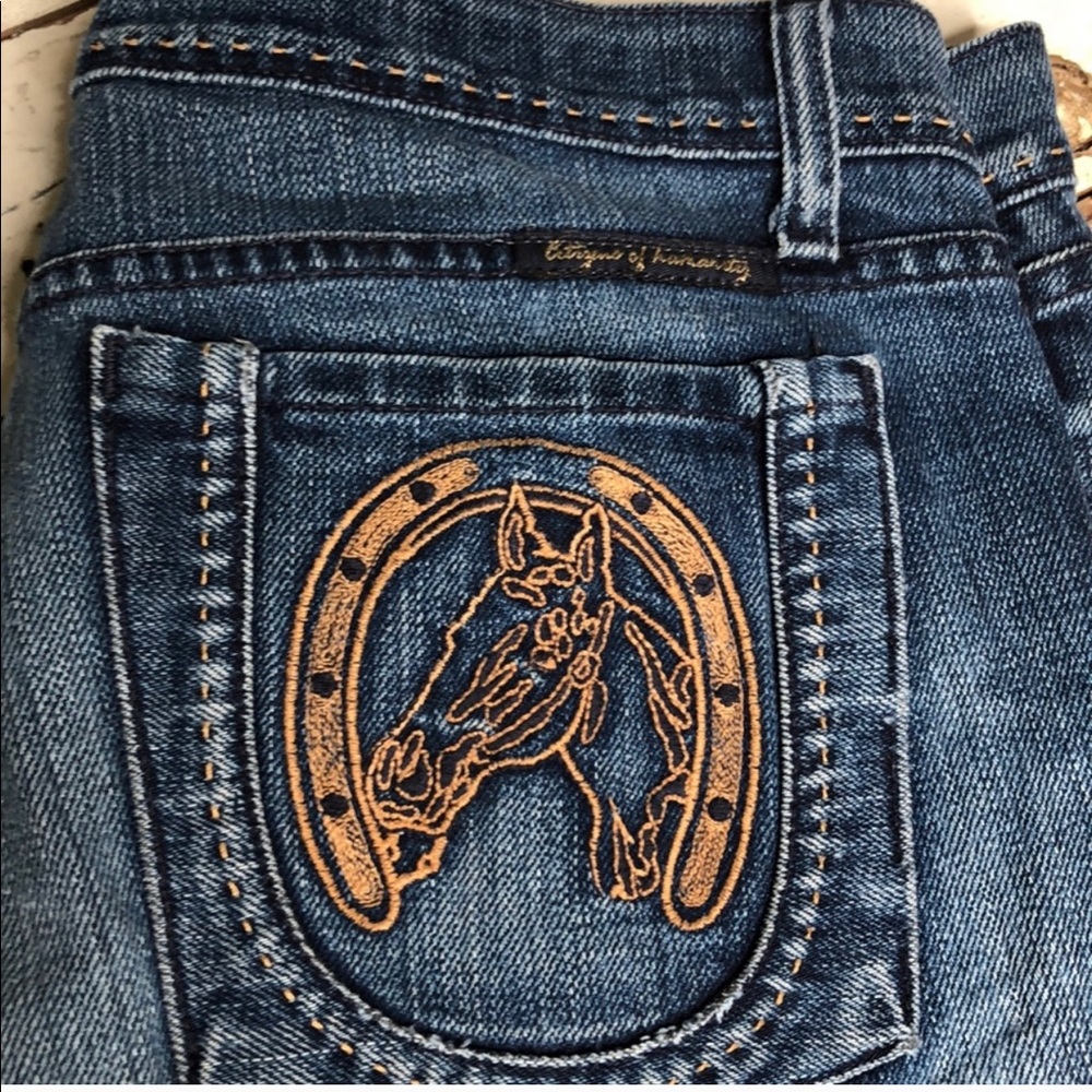 Citizens of Humanity horse embroidered pocket jean